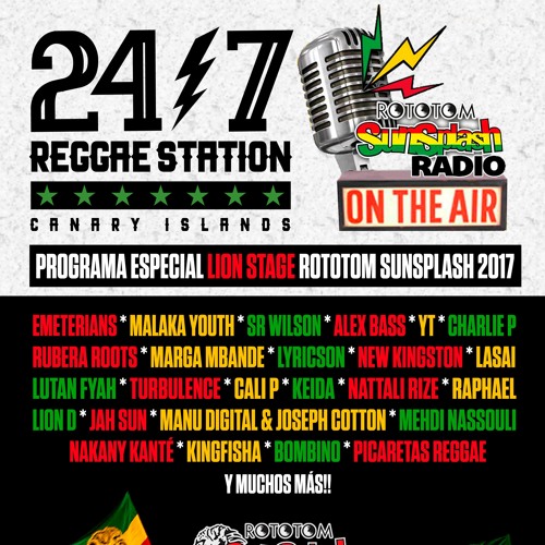 Stream 24/7 Reggae Station (Lion Stage)- Podcast Rototom 2017 by Rototom  Sunsplash Radio | Listen online for free on SoundCloud