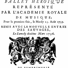 RAMEAU, extrait : Les Indes Galantes, "Viens Hymen", air pour soprano, flûte et violon