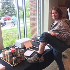 Meet artist and spray paint enthusiast Carolyn at the Saint Paul Public Library's Story Fair