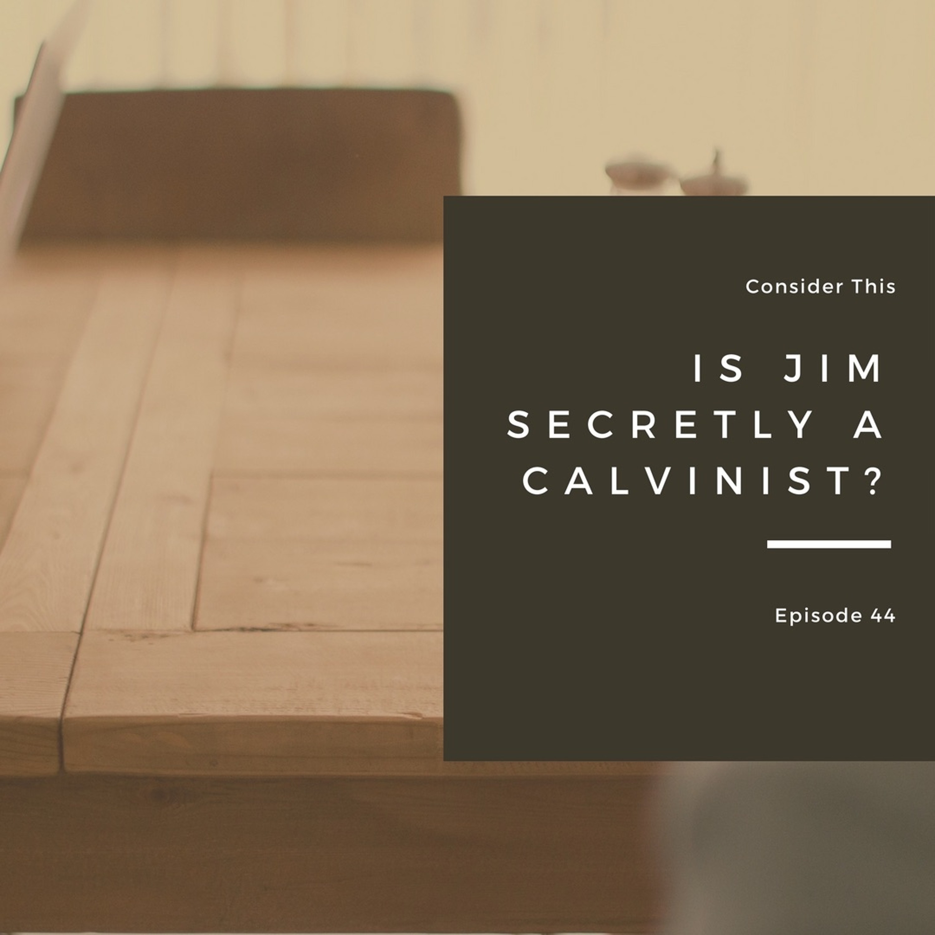 Episode 44: "Is Jim Secretly A Calvinist?" episode artwork
