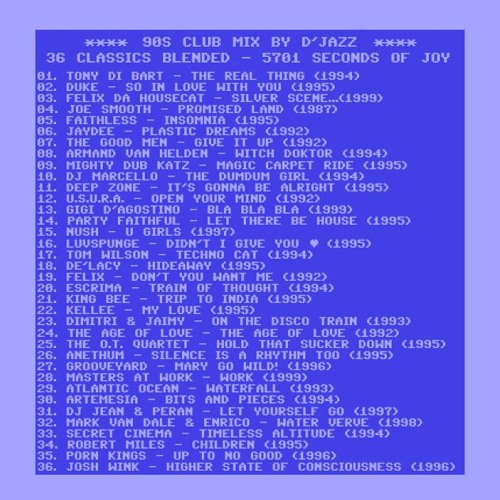 90s Club and House Classics - Old School Dance!