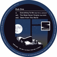 Dub One - Taken From This World :: SUBTLE021 12" Vinyl