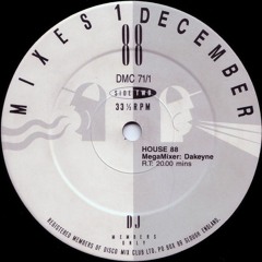 DMC House 88 Megamix by Paul Dakeyne December 1988