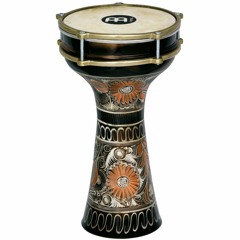 Darbuka with a Buffalo Shaman Drum and a bunch of other hand percussion