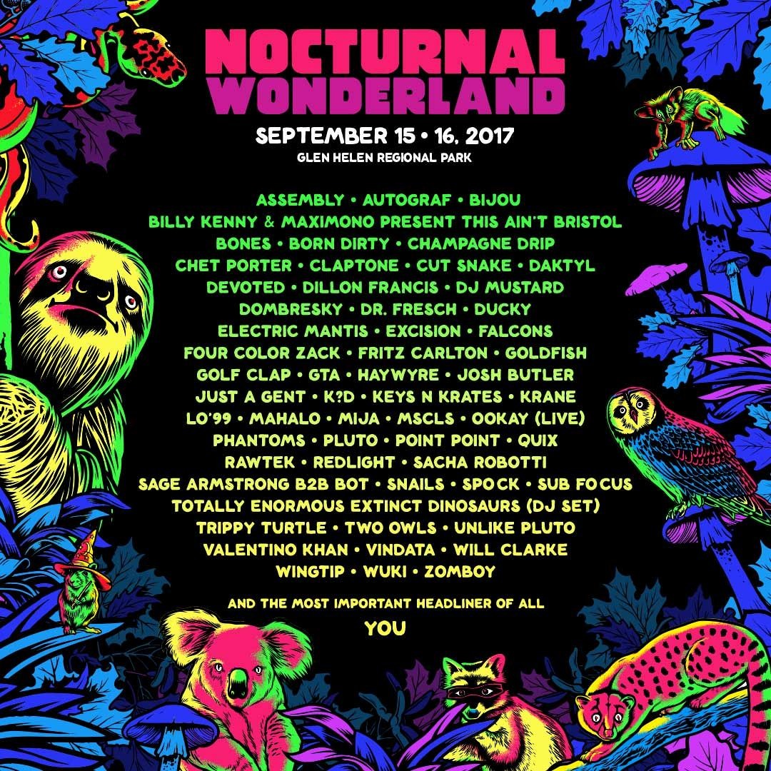 Stream INSOMNIAC | Listen to Nocturnal Wonderland 2017 playlist