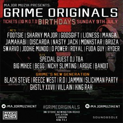Grime Originals New Gen Set - Dj Argue, Black Steve, Ghstly, Reece West, Jon E Clayface & more