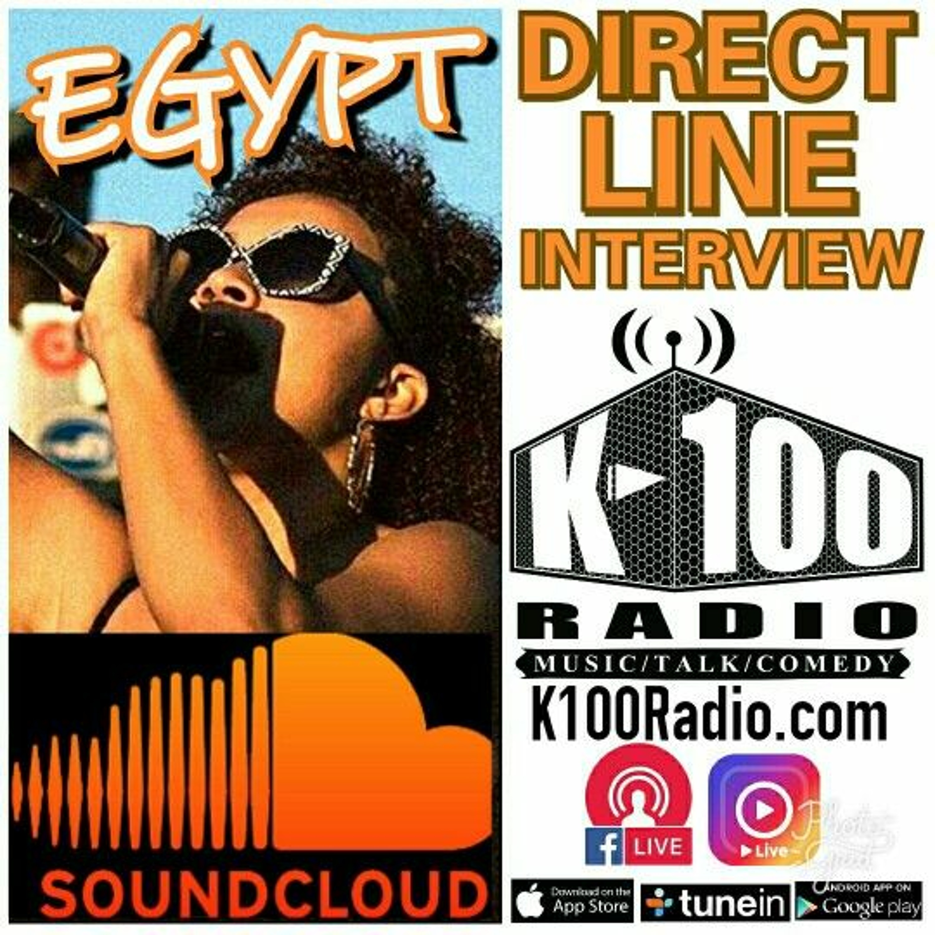 DIRECT LINE INTERVIEW with EGYPT on K-100 Radio episode artwork