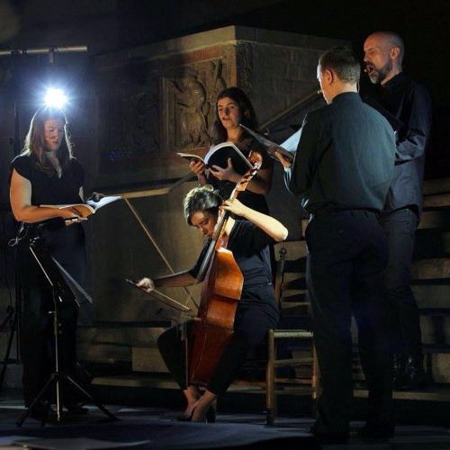 'Look Up' for 4 voices, viola da gamba and electronics