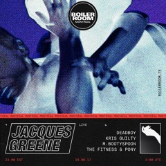 Jacques Greene Boiler Room Montréal Live Set