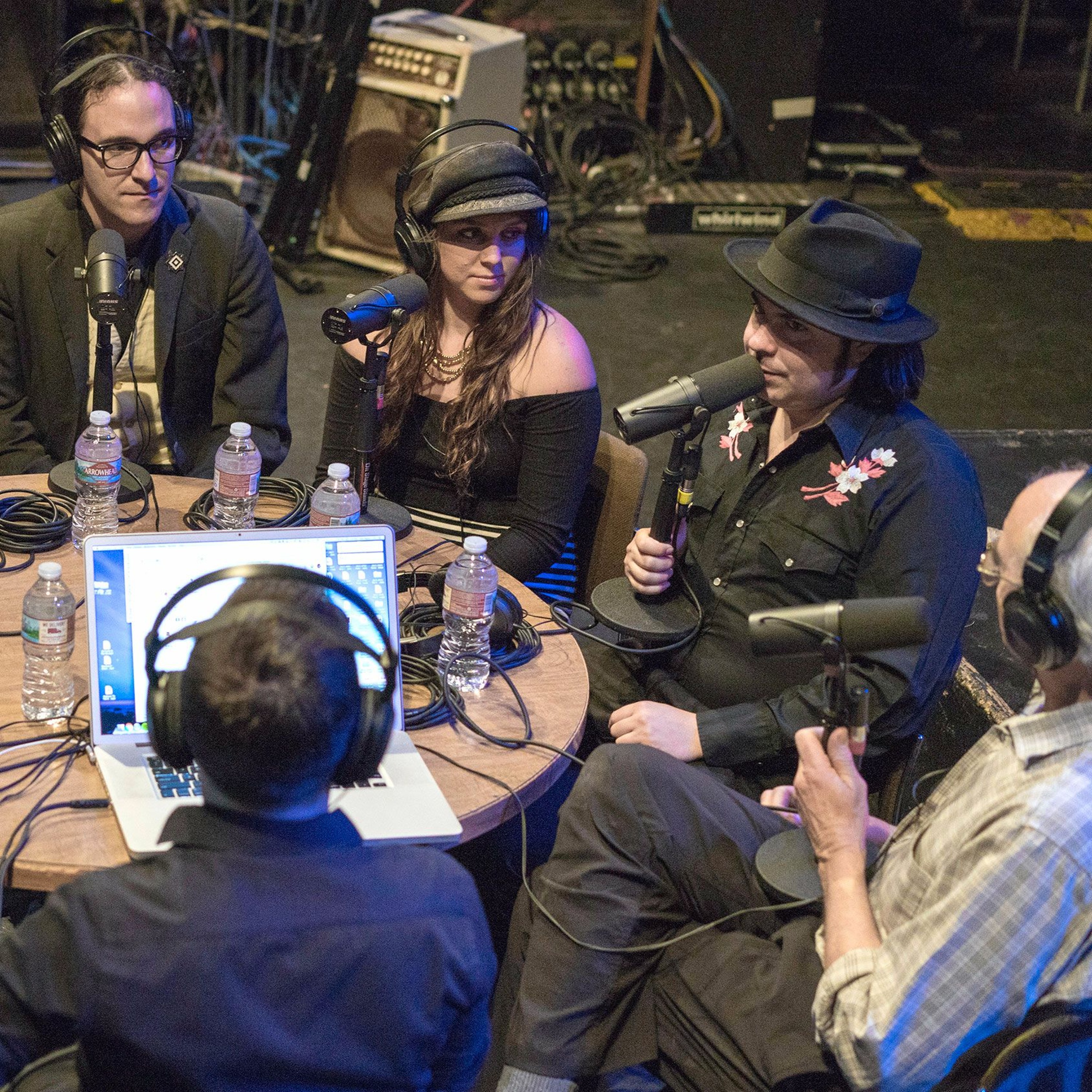 Onstage with Jim and Tom