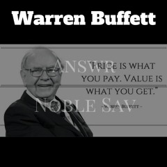 Answr-Warren Buffett ft Noble Sav