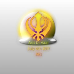 Asa Di Vaar Keertan - Thursday - AKJ Smagam 2017