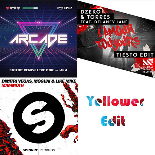 Dimitri Vegas & Like Mike - Arcade vs L'Amour Toujours vs Mammoth (Yellower Edit)