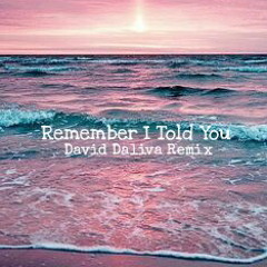 Nick Jonas - Remember I Told You Ft. Mike Posner And Anne - Marie (David Daliva Remix)