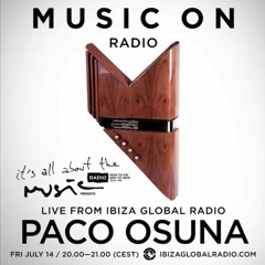 Paco Osuna @ Music On  Playing Luca Lento "Takaway" (Paul Cart Rmx)