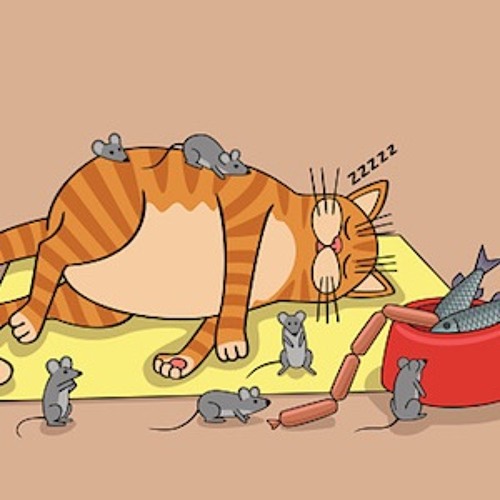 Ленивый кот