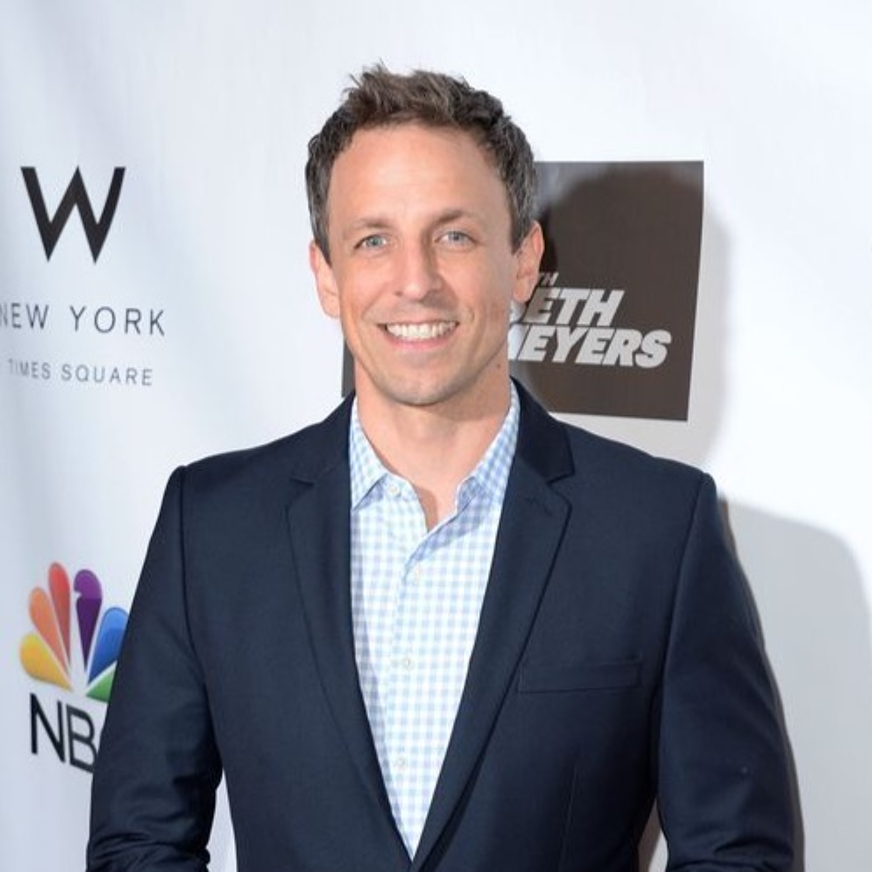 Seth Meyers gives a unique bye to the Spice and hello to the 'Mooch' episode artwork