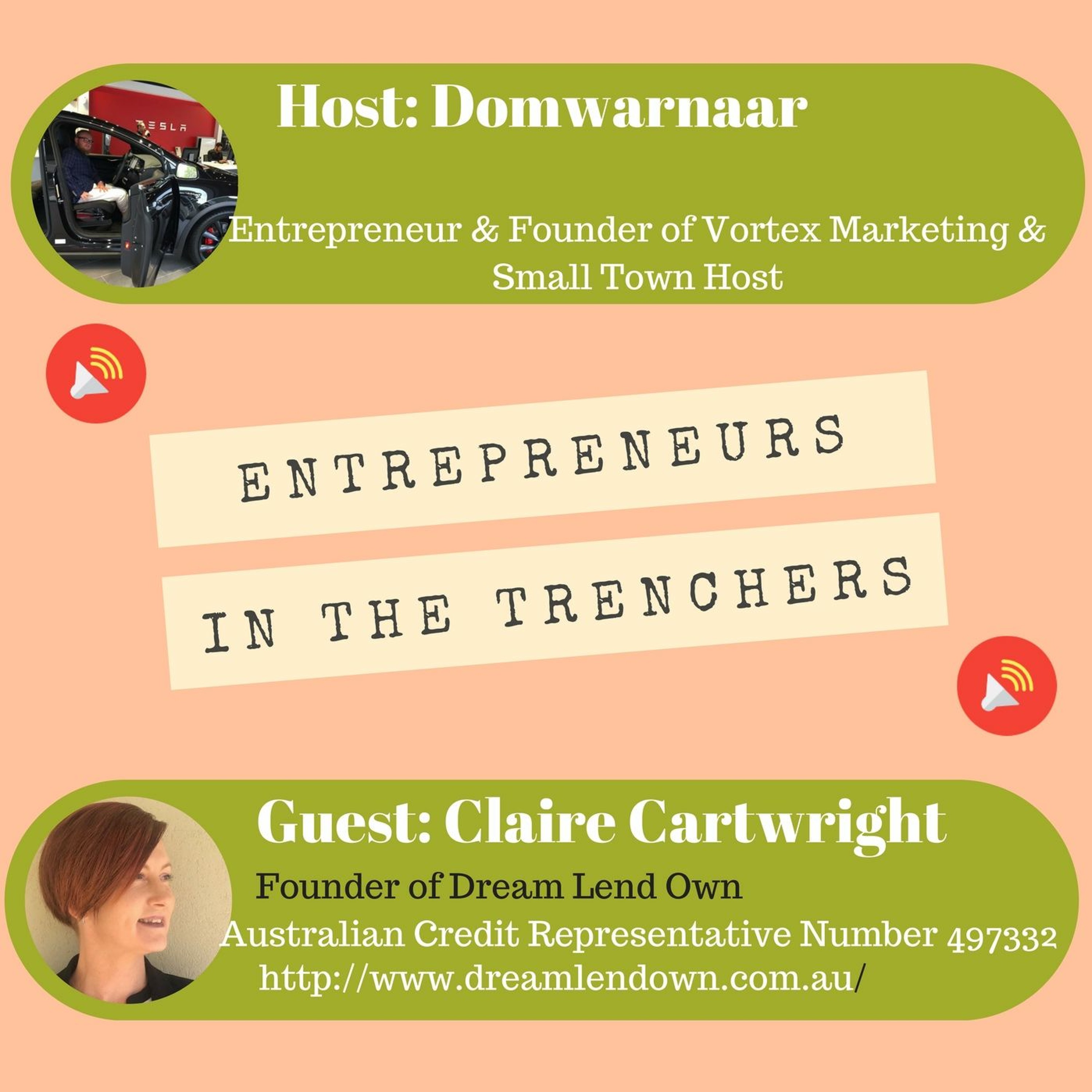 Guest Claire Cartwright | Entrepreneurs In The Trenchers Audio Experience episode artwork