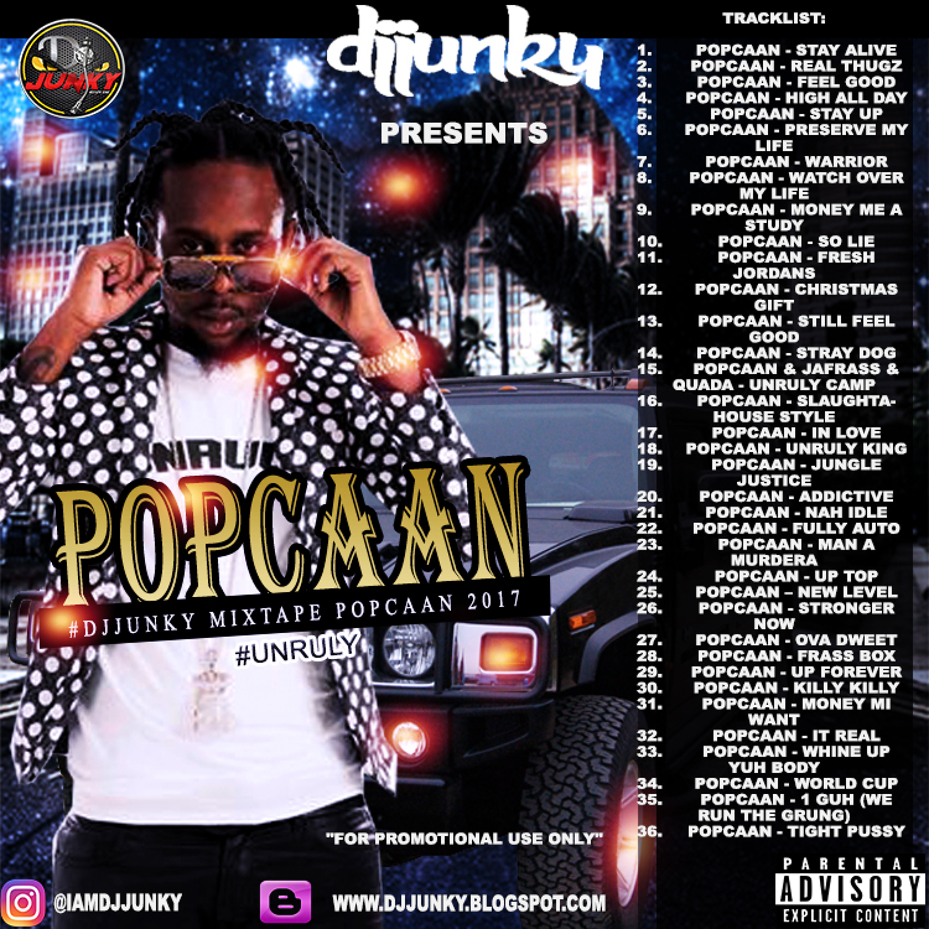 DJJUNKY PRESENTS - POPCAAN UNRULY MIXTAPE 2K17😈 episode artwork