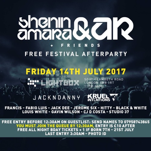 Shenin Amara & AR LIVE @ Shenin Amara & AR + Friends @ Lightbox 14:7:17