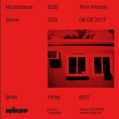 Mumdance b2b Ron Morelli - 8th August 2017