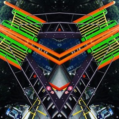 紫陽花と羽根モザイク