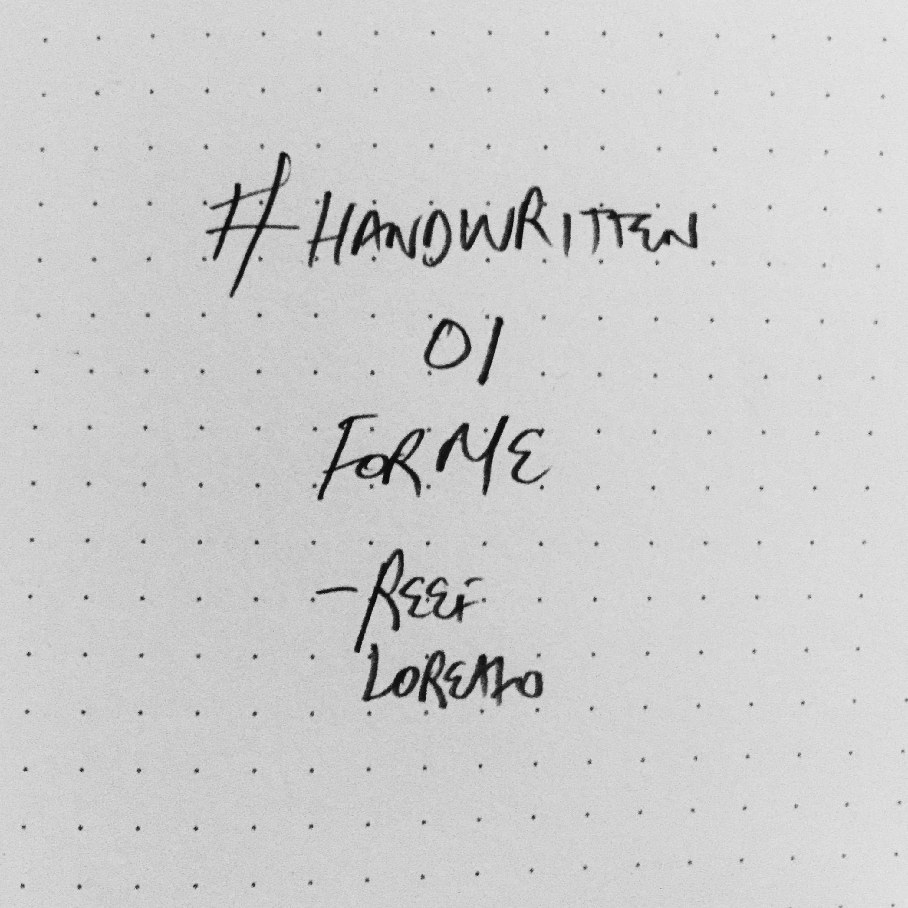 For Me • #Handwritten Series • 01 episode artwork