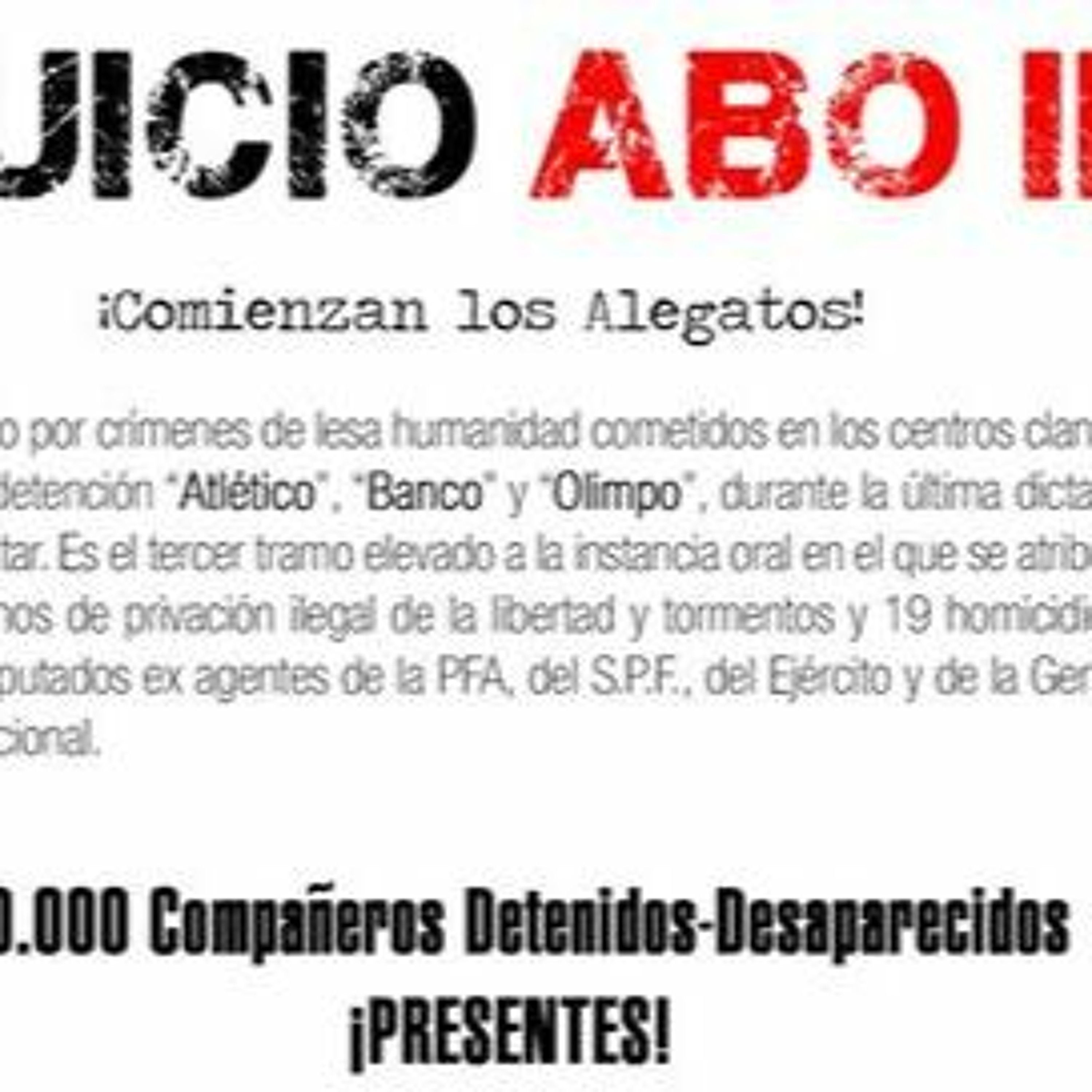 Alegatos ABO III: La busqueda de Justicia episode artwork