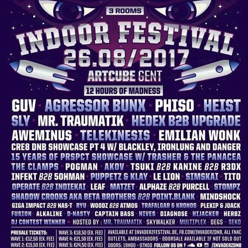 SNAPLINE - INVADERZ INDOOR FESTIVAL CONTEST MIX [TRACKLIST ADDED]
