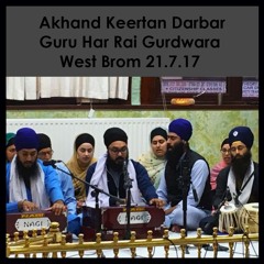 Bhai Maha Singh - teraa naam roorro roop roorro - Akhand Keertan Darbar West Brom 21.7.17