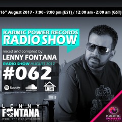 #62 Karmic Power Records Radio Show On HouseFM.NET mixed by Lenny Fontana 16th August 2017
