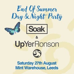 Tom Wainwright live at Soak & UYR 'End of Summer Day & Night Party' - Sat 27th August 2016