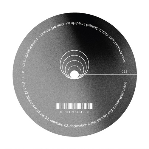 First Play: Sven Weisemann - Bilateral Relations [Echocord]