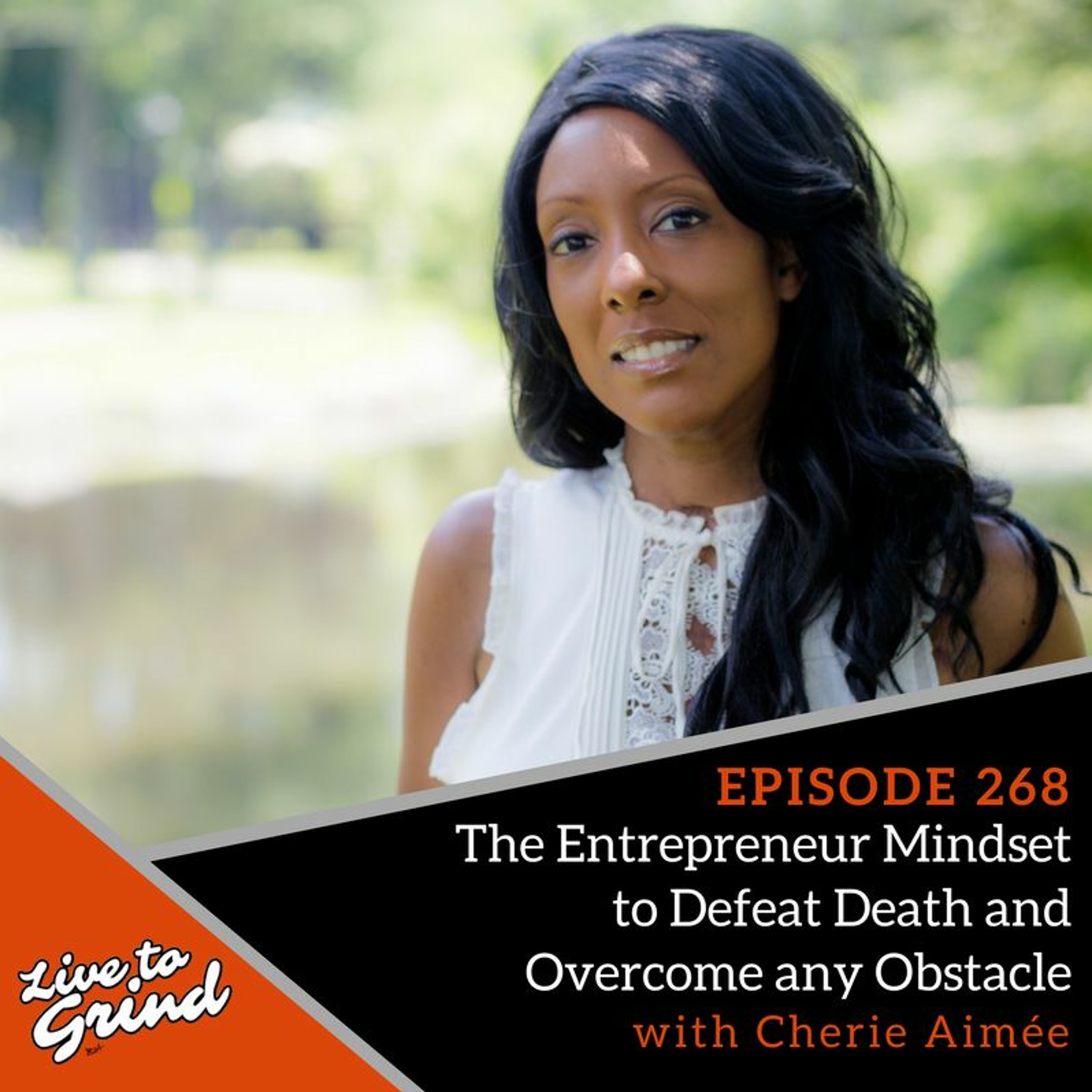 EP 268 The Entrepreneur Mindset to Defeat Death and Overcome any Obstacle with Cherie Aimée episode artwork
