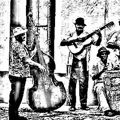 Latin Jazz Acoustic Trio "Dm-theme 6/8"