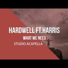 Hardwell feat. Haris - What We Need ( Studio Acapella )