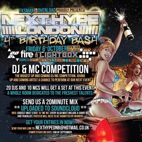 Next Hype #17 4th Birthday Bash Dark Humour DJ Entry