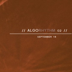 Tom Chapman Algorhythm 02 warm up Mix August 2017