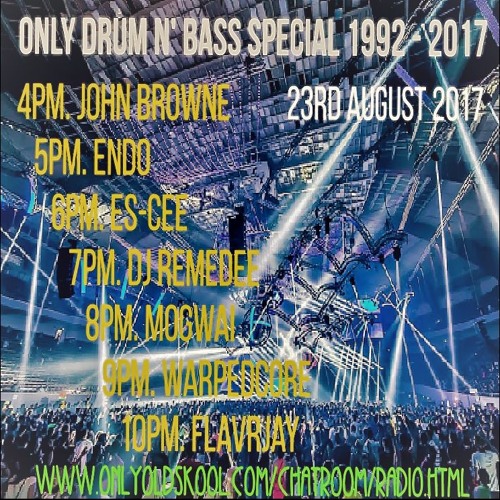 Only Drum n Bass 92/17 Special 23-Aug-17