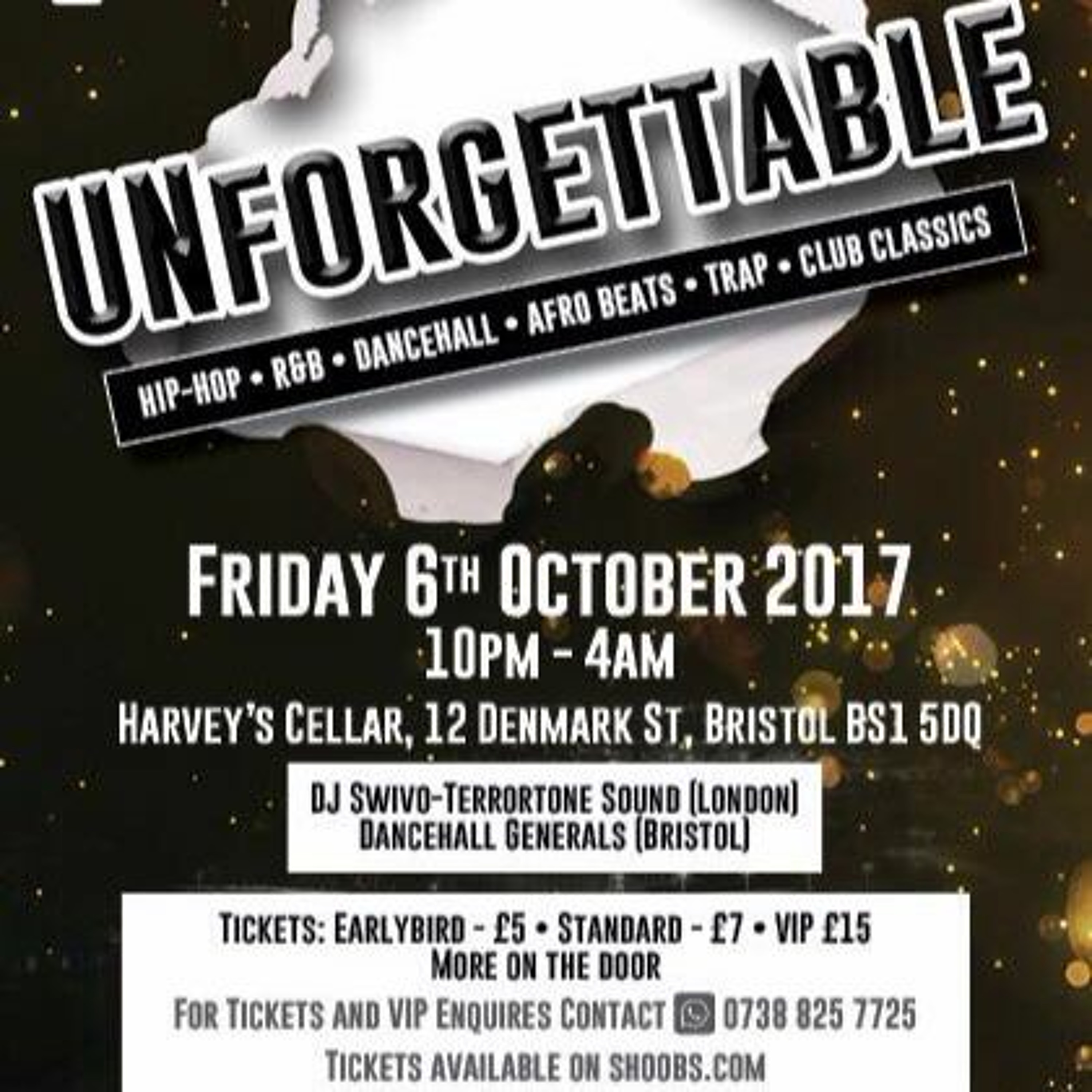 "UNFORGETTABLE" Promo Mix by DJ MEGA #Teamdhg - Friday 6th Oct 2017 @ Harvey Cellars