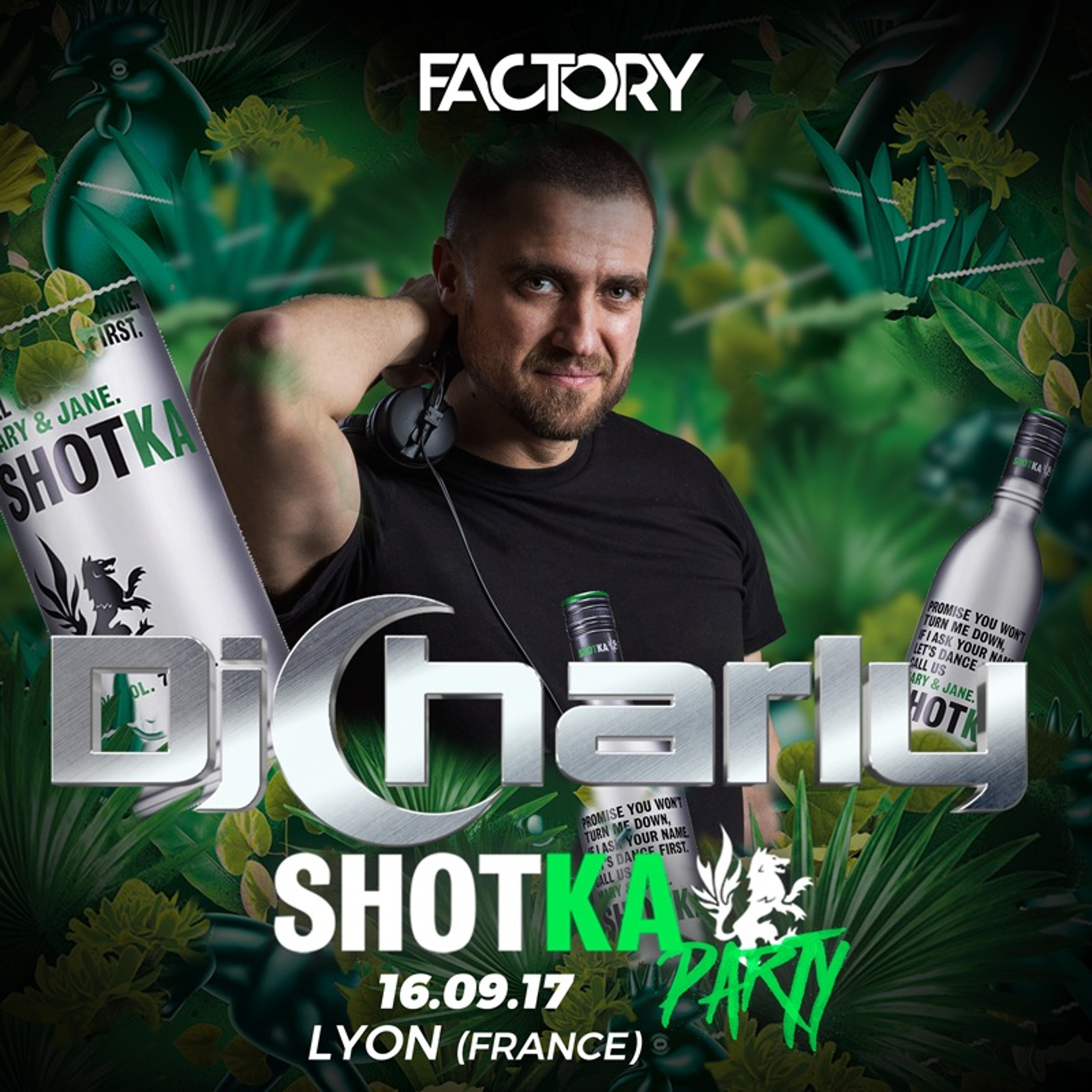 Promotional Podcast Shotka Party 16th September 2017 DJ Charly episode artwork