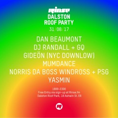 DJ Randall + GQ Live From Dalston Roof Park - 31st August 2017