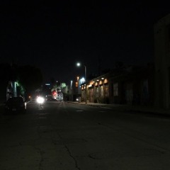Lonely Street At Night Time! LA City Sounds