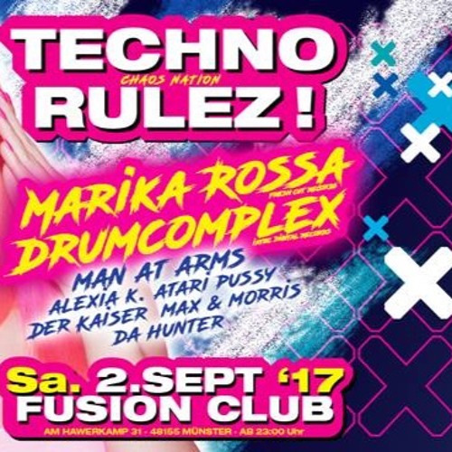 Drumcomplex @ Techno Rulez - Fusion Club Münster - 02.09.2017