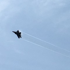 F - 22 Raptor Fighter Jet Back To Front And Climb