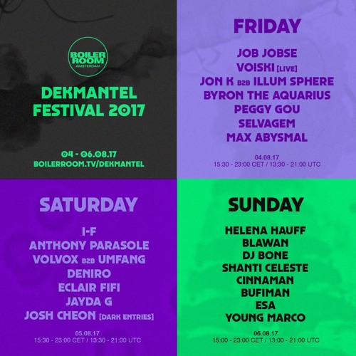 Stream Boiler Room | Listen to Boiler Room x Dekmantel Festival 2017  playlist online for free on SoundCloud
