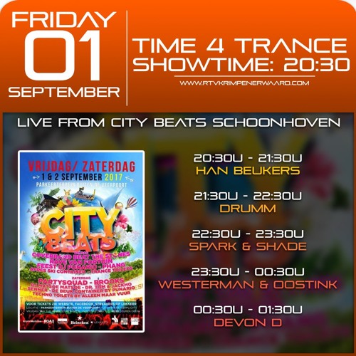 Time4Trance #80 Live From City Beats 1 - 09 - 17