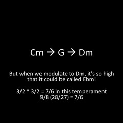 Modulation Cm G Dm (18 - EDO)