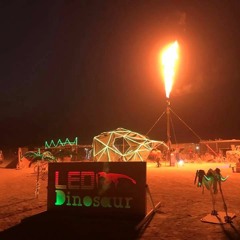 Sam Drake @ LED Dinosaur's Dino Onesie Party Burning Man 2017