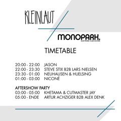 Live @ Kleinlaut + Monopark in der Röhre 09.09.2017 Rheine